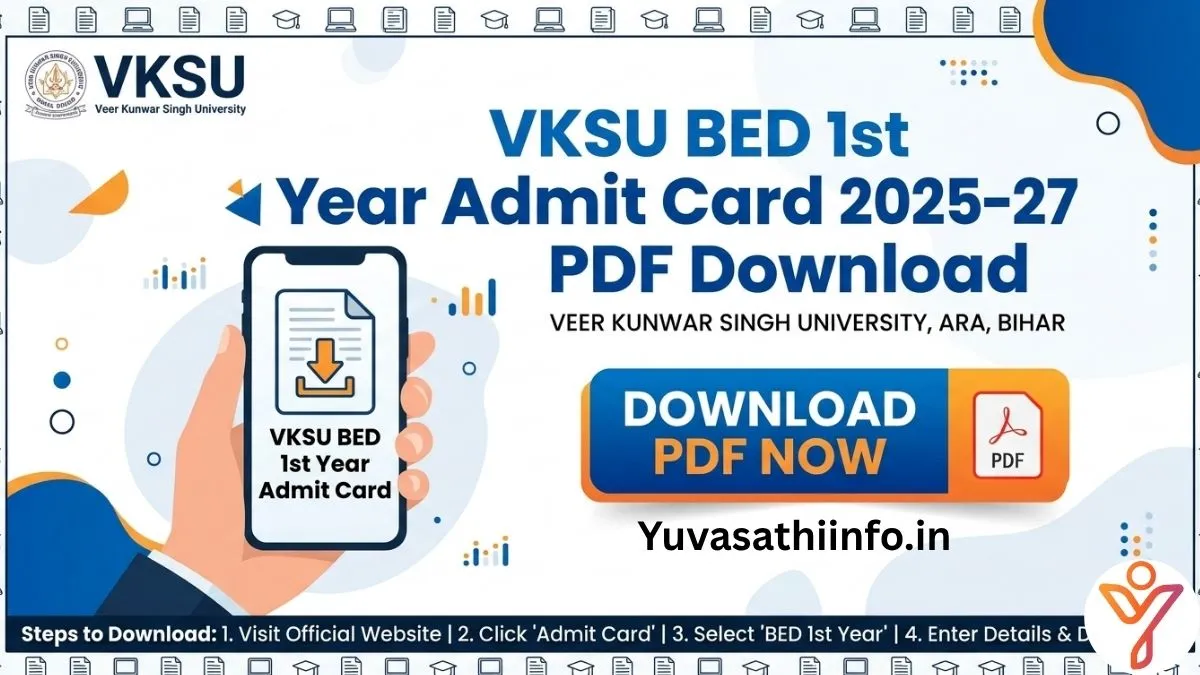 VKSU BED 1st Year Admit Card 2025-27 PDF Download