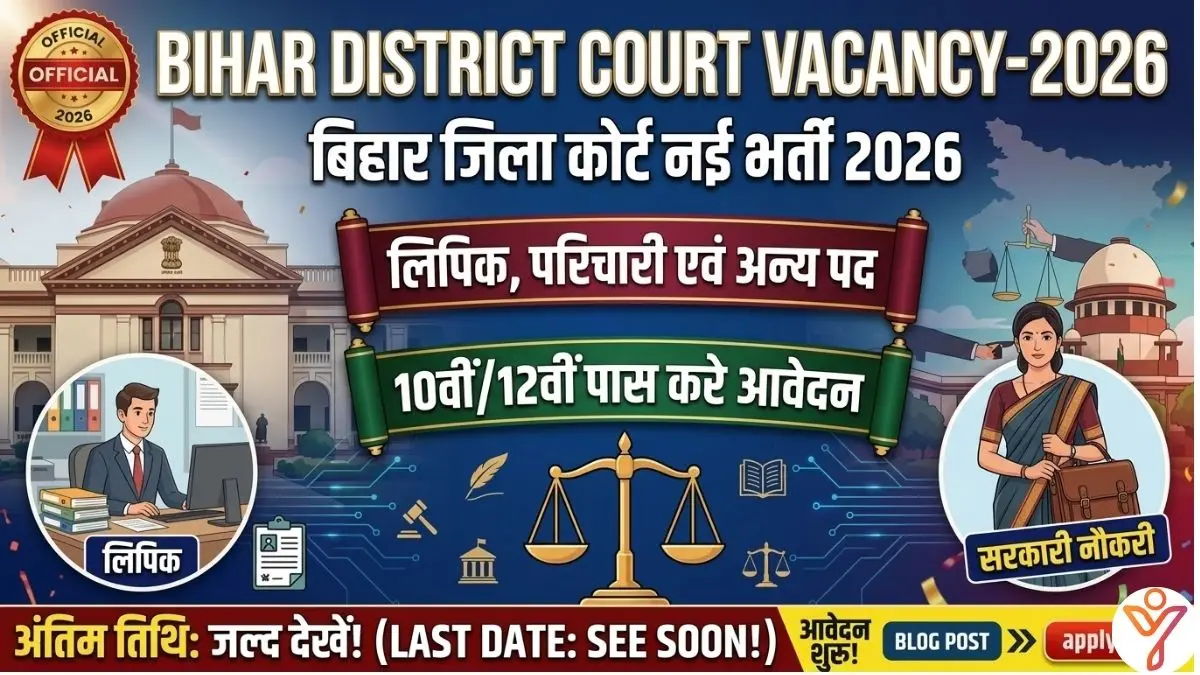 Bihar Jila Court Vacancy 2026